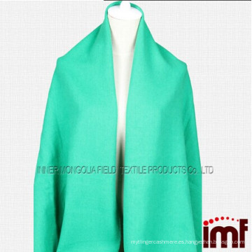 Mantón grueso de invierno 100% lana para mujer chal largo verde